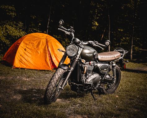 Camping With A Motorbike